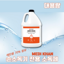 자동 손소독기 충전식 대용량 AS 무료증정 열 체크 측정기, 소독제3,78L