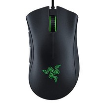 Razer 데스에더 에센셜 게이밍 마우스 6400 DPI 옵티컬 센서 5개의 프로그래밍 버튼 기계식 스위치 고무 그립 클래식 블랙123303, Classic Black