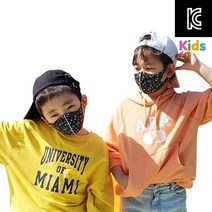 [집콕 지코드] 은나노 쿨썸머 KC인증 아동용 마스크 블랙 LAACKD14_GA, 00F