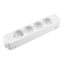 나사 난연 접지 4구 노출형 콘센트 220V 어댑터 멀티탭 DIY 전자 전기 플러그 배선