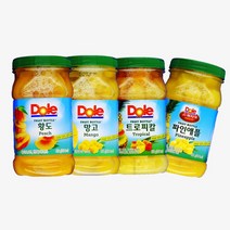 Dole 간편과일 후룻바틀 디저트 4종 666g, 1box, 황도바틀 2입 + 망고바틀2입