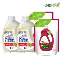 아토세이프 액체 세탁 세제 1.8L 2개+다운워시 점퍼 패딩 이불 전용세제 구스 1.13L 2개, 단품없음