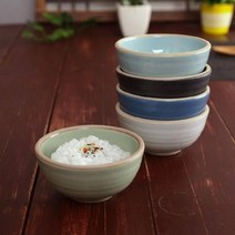 다이어트밥공기 여주도자기 그릭요거트볼 다이소식판 도자기볼 5컬러, 코발트블루