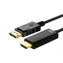 티테크 Displayport 1.2 to HDMI 변환 케이블 3M/T-DP12HD30/4K UHD 30Hz 지원/디스플레이포트(DP)/오디오 지원/금도금 커넥터