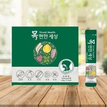 기관지에 좋은 목편한세상 도라지 분말 스틱 1500mg 30포 목아플때 마른기침 천식에좋은 더덕 페퍼민트, 1박스