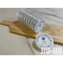 우레탄 줄 투명 비즈 공예용 DIY 탄성 (고무줄 팔찌줄 염주줄 목걸이줄 낚시줄 집콜놀이 부자재 악세사리) 0.6mm, 1) 0.6mm 1개