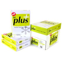 [더블에이] 하이플러스 A4용지 75g 2500매 4박스 두꺼운 에이포 더블A 고급 복사용, 상세 설명 참조