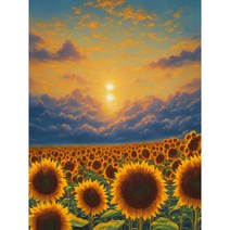 노을해바라기 우드 직소퍼즐 해가 진 바다 달빛 황금재물 금전운 가져다주는 풍경화 조각퍼즐 어르신 수월하시는 효도선물 그림퍼즐 집콕취미 스트레스 해소 최신상, 노을해바라기 퍼즐도안13, 300피스