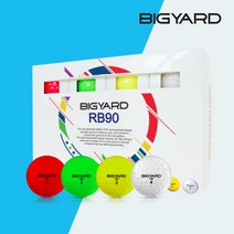 빅야드 RB90 2피스 초고반발 크리스탈 골프공 골프볼, 4색
