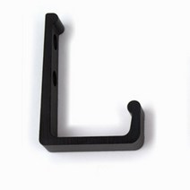 다용도 벽고정 1구 옷걸이 피팅룸 탈의실 흑색 대형, 본상품선택