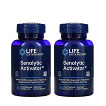 Life Extension 피세틴+갈락토만난(312mg) 퀘르세틴(74mg) 테라플라빈 아피제닌 베지캡슐 36정, 1개, 기본