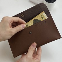 베지터블 천연 소가죽 가죽지갑 용돈지갑 상품권 골프지갑 현금수납