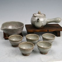 분청 귀얄무늬 5인 다기세트(8p) _ 1524871EA, 쿠팡 본상품선택