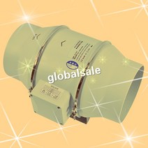 송풍기 TD-150E 음소거 욕실 환기 시스템 배기 공기 혼합 흐름 인라인 덕트 팬 220V 50HZ 6, 한개옵션0