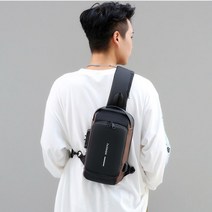 남자슬링백 멀티 스마트 도난방지가방 크로스힙색 옆으로매는가방