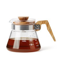 하리오 드립서버 올리브우드 600ml VCWN-60-OV, 1개, 단품