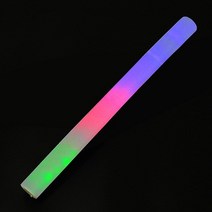 파티 야광 응원봉 LED 폼 글로우 스틱 멀티 모드 플리커 변경 컬러 빛나는 파티 용품, 01 R_01 One Size