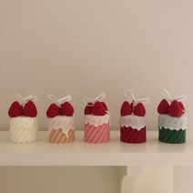 F5NATURE 딸기캔들 오브제캔들 생일선물 디자인 필라왁스 겨울 인테리어소품 결혼식 답례품, 레드베리, M, 11.산타마리아프리지아