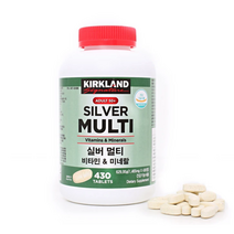 [Kirkland]커클랜드 실버 멀티 비타민 & 미네랄 1464.5mg x 430정/ 코스트코/ 국내배송, 2개