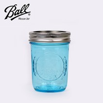 볼 메이슨자 블루 중사이즈 유리병 하프파인트 8oz(224ml) 1p, 선택2