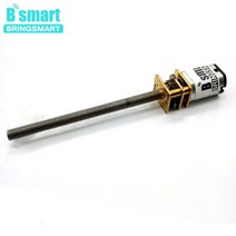 Bringmart-나사산 샤프트 M4 55mm DC 기어 모터 15/30/50/60/100/200/300/500/1000rpm 미니 전기 스크류 감속기 N20 3V 6V 12V, [04] 100rpm, [01] 3 볼트