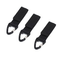 Molle 웨빙 잠금 부착 키 체인 카라비너 퀵드로우 도구 클립 야외 연결 링크 배낭 캠프 하이킹 등반 걸이 걸쇠, [01] 3개keychain
