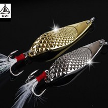 루어 닭털 스픈 스푼 삼치 송어 고등어 농어 우럭 광어 베스 쏘가리 꺽지 루어낚시, 20g, 실버