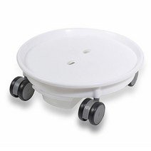 화분이동 물받침 원형 화분받침대 대형 물건운반받침, 블랙