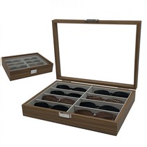 안경보관함 8구 원목 오크 엔틱 선클라스 케이스 안경케이