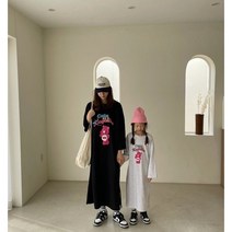 젤리베어 엄마랑 딸이랑 맘 자매 원피스 모녀룩 커플룩 패밀리룩 2컬러