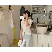 [리리앤코] 리븐디아 셔링 절개 블라우스