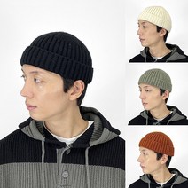 씨티보이 남자 커플 숏비니 와치캡 골지 대두 빅사이즈 비니 모자