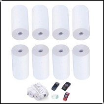 감열지 8 롤 레이블 용지 열 모바일 블루투스 현금 레지스터 POS 프린터 57*30mm 미니