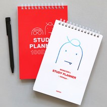 인디고 몬스터 100일 스터디 플래너 2p, 화이트