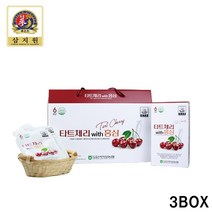 삼지원홍삼 타트체리 홍삼 음료 원액 액기스 진액 진세노사이드 터키산타트체리 고려홍삼, 3box