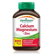 종합비타민 Jamieson Calcium Magnesium + Zinc 200 caplets