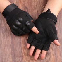 충전식발열장갑 이너 속 장갑 육군 전술 갑옷 보호 쉘 반 손가락 스포츠 피트니스 워킹 라이딩 군사 남성용, [03] XL, [04] Black