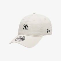 [백화점매장 정품출고] 뉴에라 엠엘비 야구모자 볼캡MLB 워시드 뉴욕 양키스 언스트럭쳐 볼캡 아이보리12836276