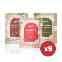 오그래 그래놀라 3종 혼합 9팩, 오그래 그래놀라 혼합x9팩, 30g, 9개