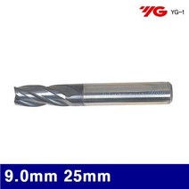 ZIU645683(1EA) Ticn코팅엔드밀 4F 9.0mm 3013999 와이지원 80 25mm, 1