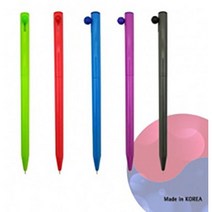 롤리팝 볼펜 판촉 볼펜 소량 단체 맞춤 주문제작 선물 홍보용 인쇄 (100개 이상주문시 인쇄비무료), 빨강색, 10개