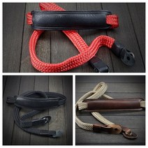 이탈리아 LUIGIS 실크 우븐 레더 카메라 스트랩 leica 라이카 M10, 빨간색