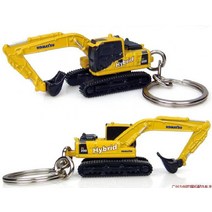 Komatsu 1대128 4CM 굴삭기 포크레인 모형 열쇠고리 키홀드, 1 고마쓰 PC210 셔블