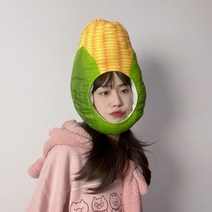 옥수수 모자 인생네컷 스티커사진 졸업사진 귀여운 인형 모자 셀카 인생사진 광고 촬영