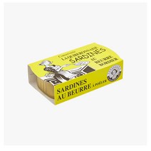 La Quiberonnaise 라 퀴베로네이즈 살딘 정어리 보르디에 버터 절임 통조림 Sardines bordier butter 115g, 1세트