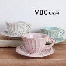 VBC CASA 폰다코 스트라이프 티잔&소서 택1, 없음, 03.VBC 폰다코 스트라이프 티잔_핑크