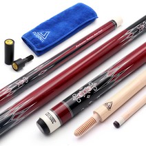 당구용품 CUESOUL 3 쿠션 CAROM BILLIARD CUE 56 인치 무게 18OZ WOODEN JOINT SYSTEM