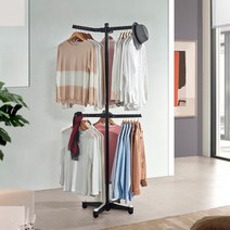 둘더스 트리플M행거 회전식 옷걸이행거, 선택완료, 트리플M행거-블랙