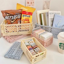 파스텔 접이식 폴딩 수납 박스 바구니 3종 GD-11942, 소형, 핑크