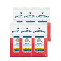 카메론커피 그라운드 커피 라이트 로스트 12 oz Camerons Coffee Toasted Southern Pecan Ground Coffee Light Roast, 6팩